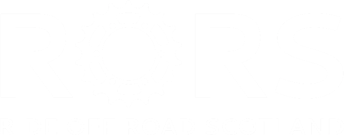 Ride Off Road Scotland transparent logo white