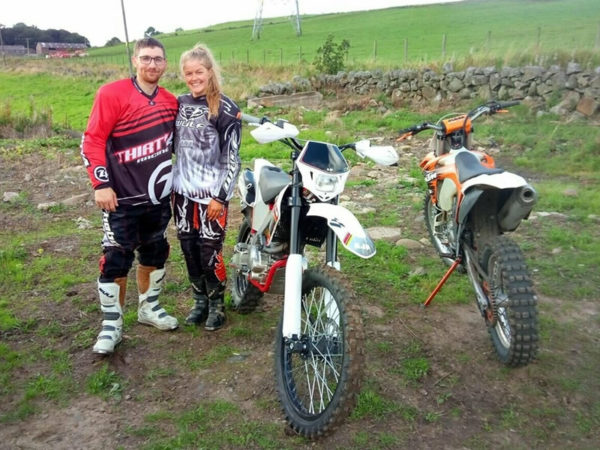 couples off road motorbike experience